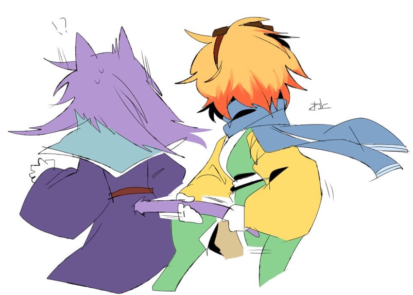 zuifeng tenkai and clause (len'en) drawn by ling_s