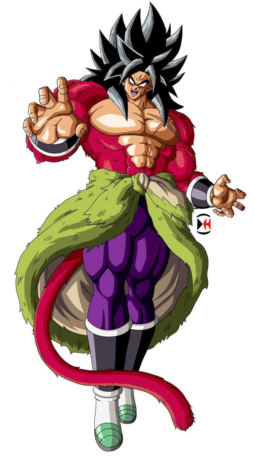 broly (dragon ball and 3 more) drawn by darkhameleon