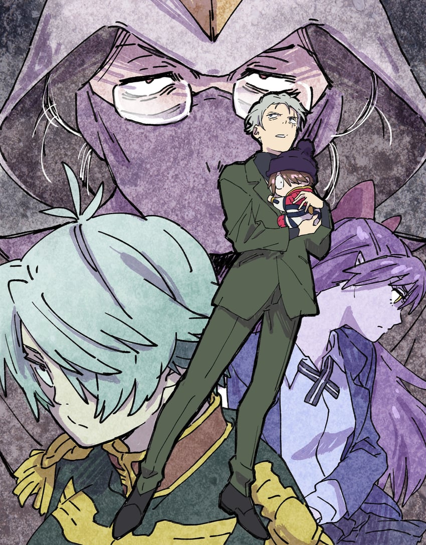nekomusume, kitarou, mizuki, and medama oyaji (gundam and 3 more) drawn by 20091002