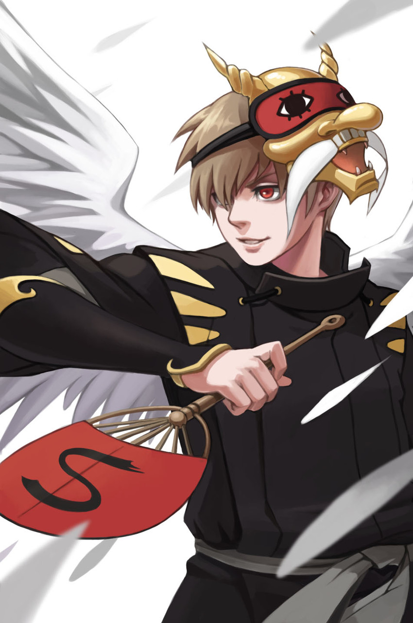 okita sougo and ootengu (gintama and 1 more) drawn by bei_ju_luoxuan_wan
