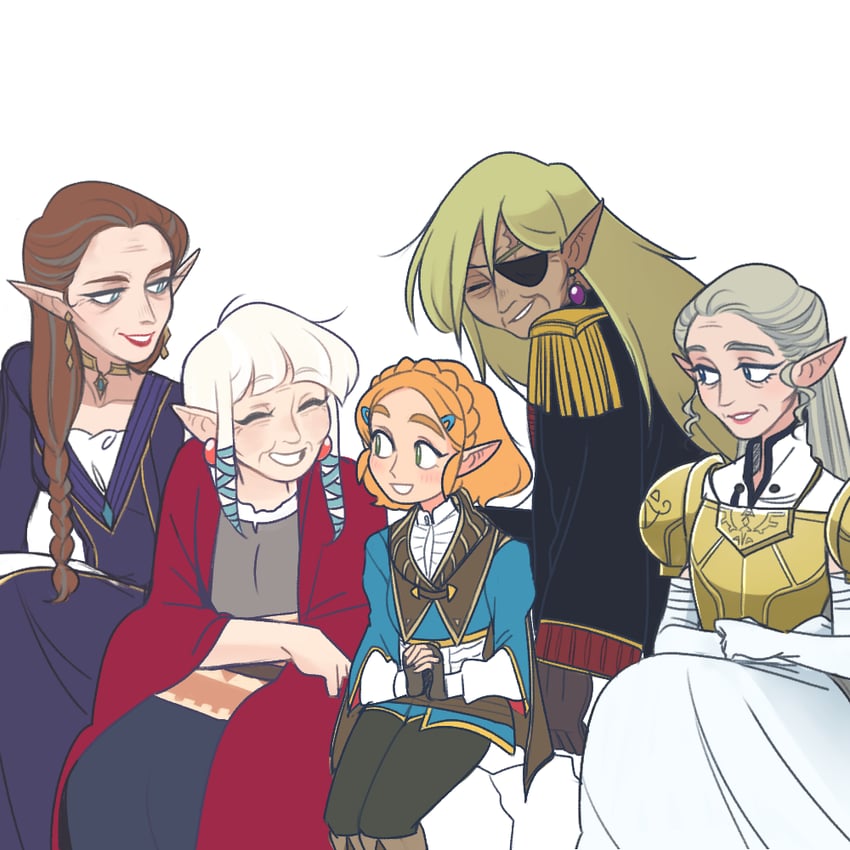 princess zelda and tetra (the legend of zelda and 5 more) drawn by mims_(mimimon)