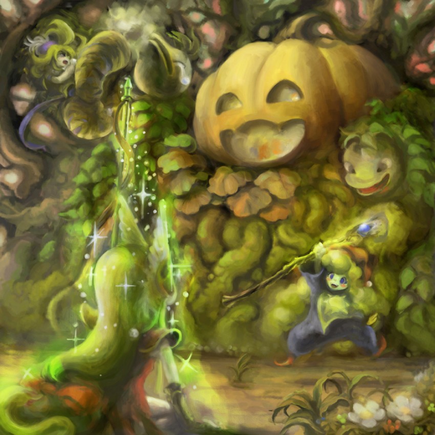 riesz, charlotte, kevin, and mispolm (seiken densetsu and 1 more) drawn by mokkemokke