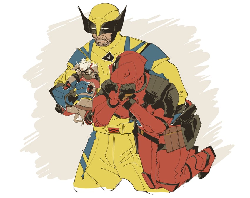 wolverine, deadpool, and dogpool (marvel and 4 more) drawn by iji_1228