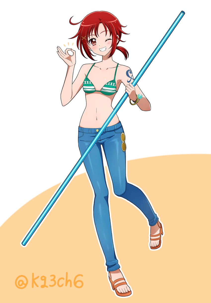 nami and hino akane (precure and 3 more) drawn by kagami_chihiro