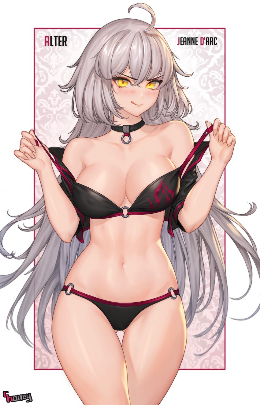 jeanne d'arc alter (fate and 1 more) drawn by c.honey