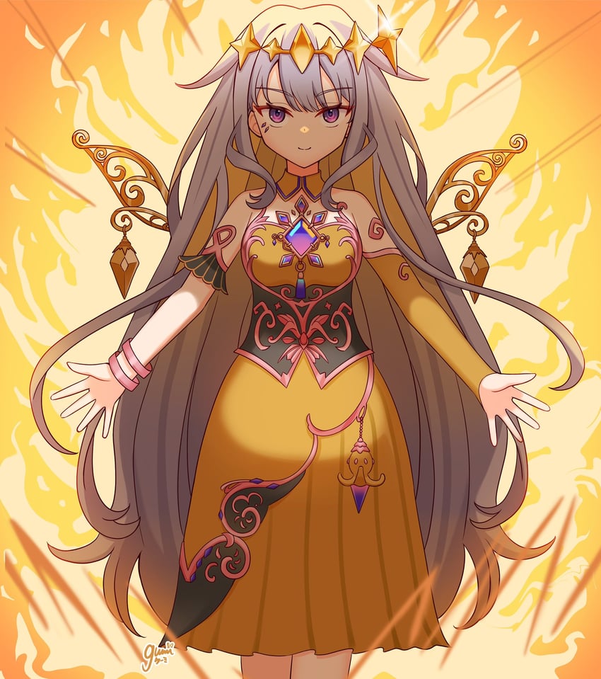 koseki bijou, frieza, and golden frieza (hololive and 3 more) drawn by lycheetako
