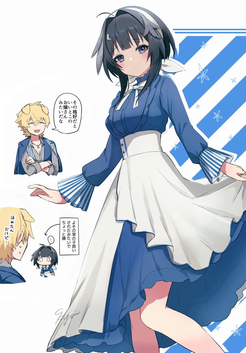 la pluma and tequila (arknights and 1 more) drawn by 9kugai