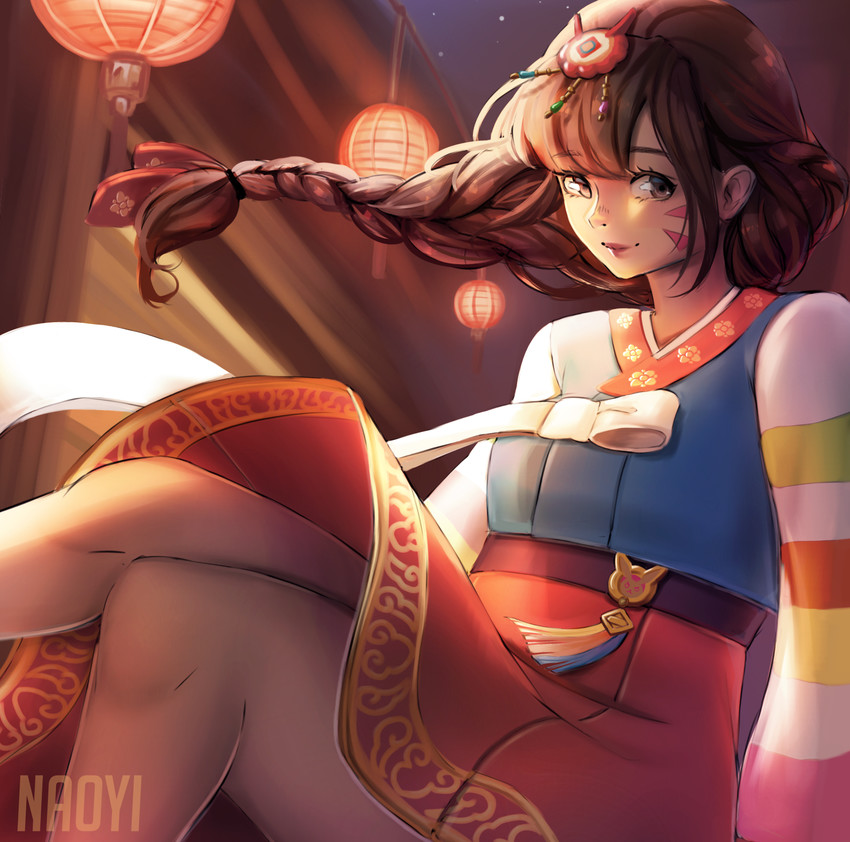 d.va and palanquin d.va (overwatch and 1 more) drawn by naoyi
