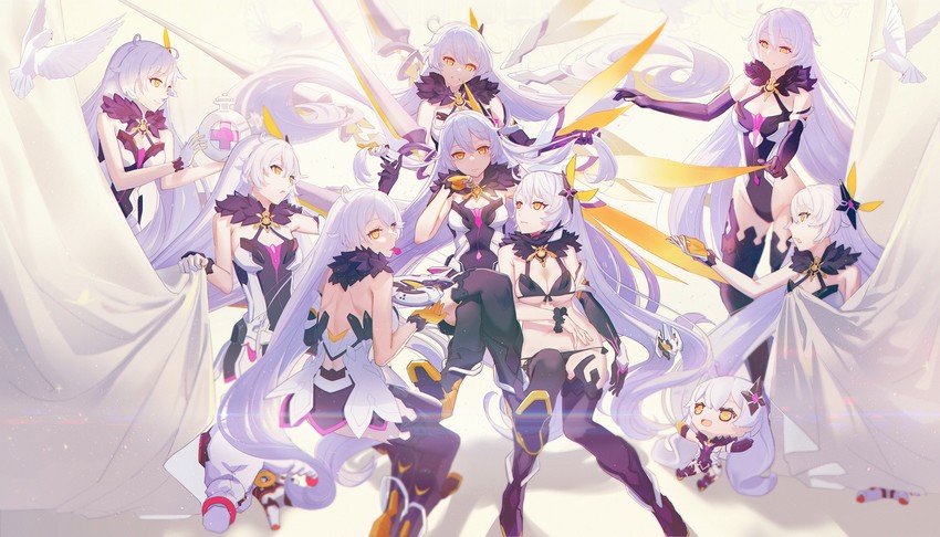 kiana kaslana (honkai and 1 more) drawn by dan_evan