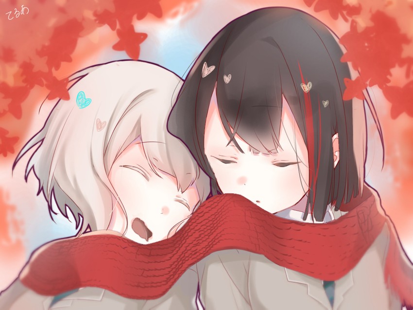 mitake ran and aoba moca (bang dream!) drawn by te!