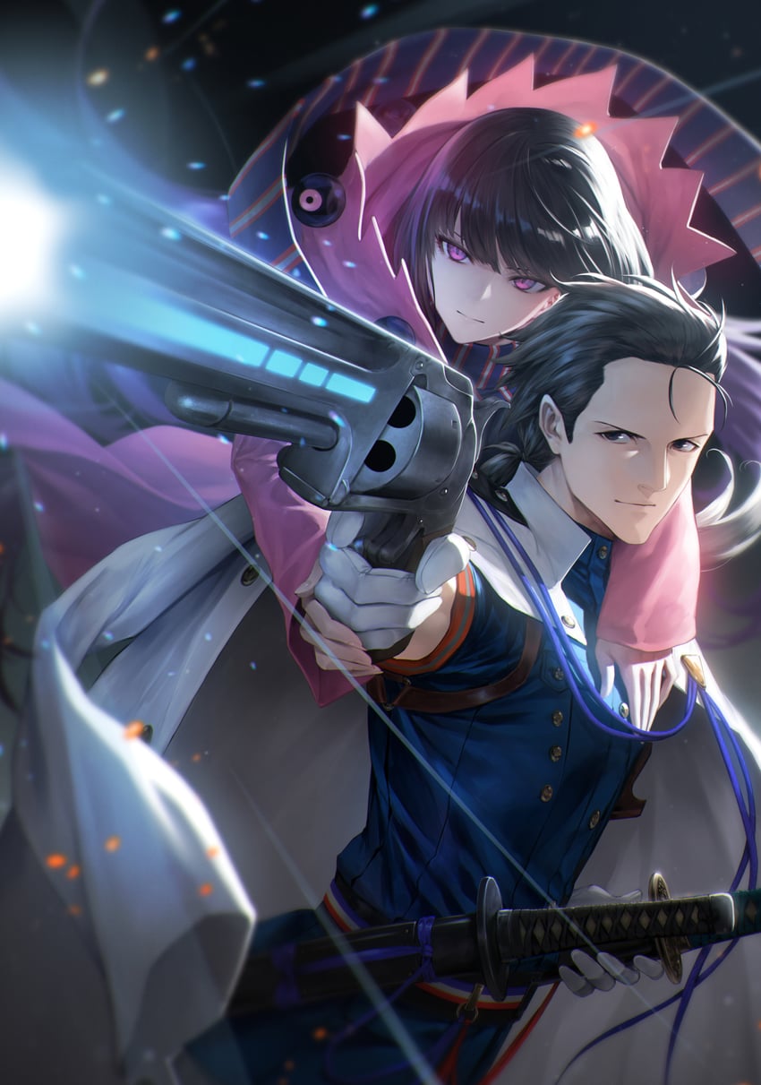 sakamoto ryouma and oryou (fate and 1 more) drawn by mugetsu2501