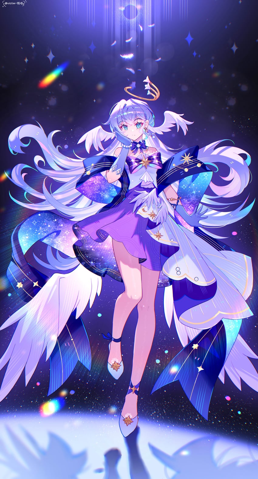 robin (honkai and 1 more) drawn by viclim-monou