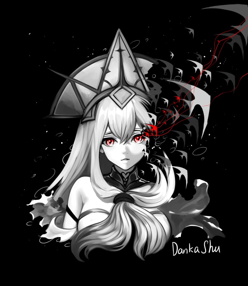 skadi and skadi the corrupting heart (arknights) drawn by dankashu