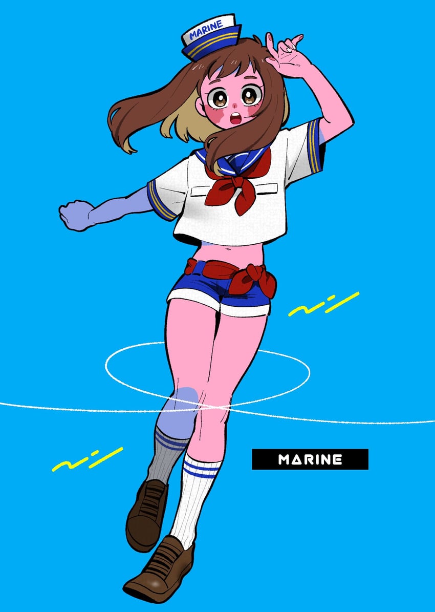 uraraka ochaco (boku no hero academia) drawn by anna_(aannnaa3)