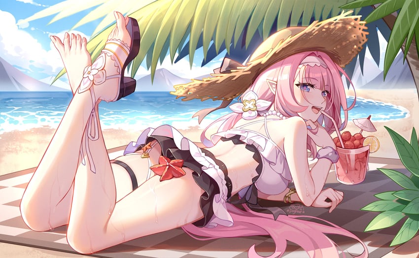 elysia (honkai and 1 more) drawn by gou_lianlian_dogface