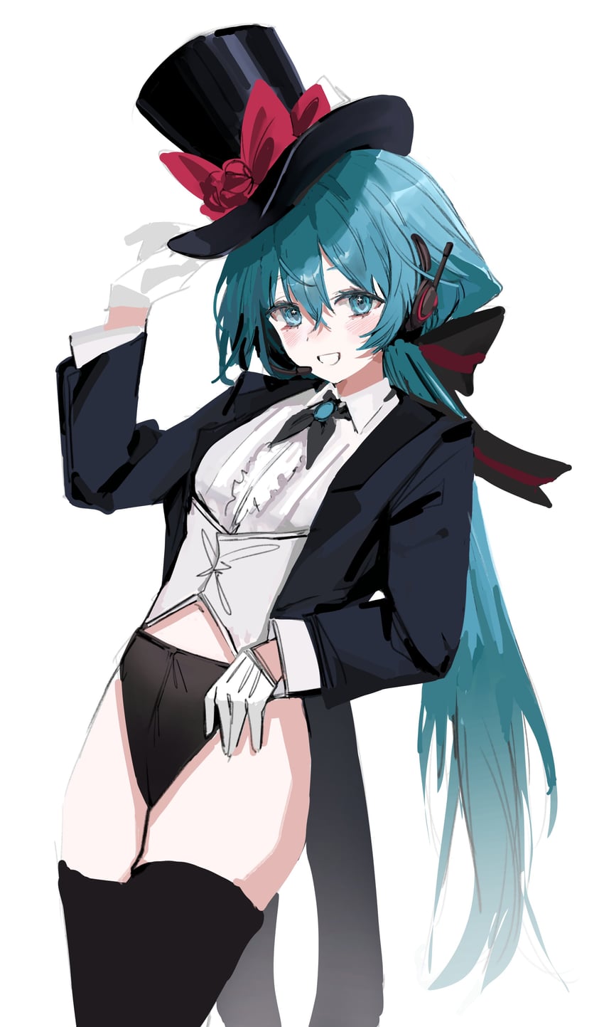 hatsune miku (vocaloid and 2 more) drawn by okchun