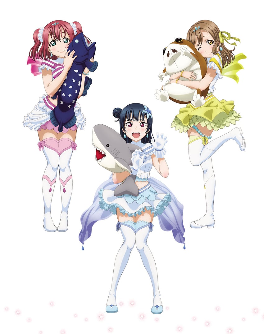 tsushima yoshiko, kunikida hanamaru, and kurosawa ruby (love live! and 1 more)