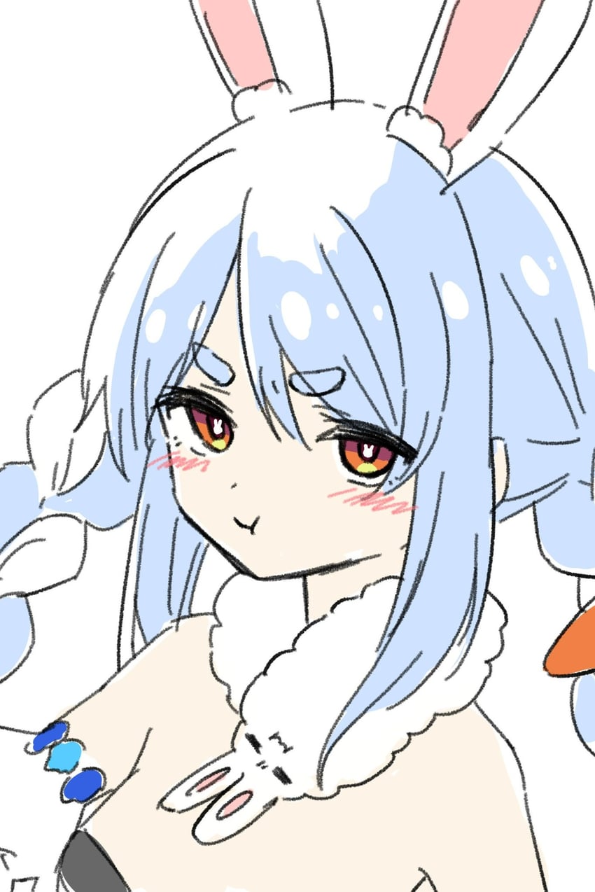usada pekora and don-chan (hololive) drawn by kiritoma