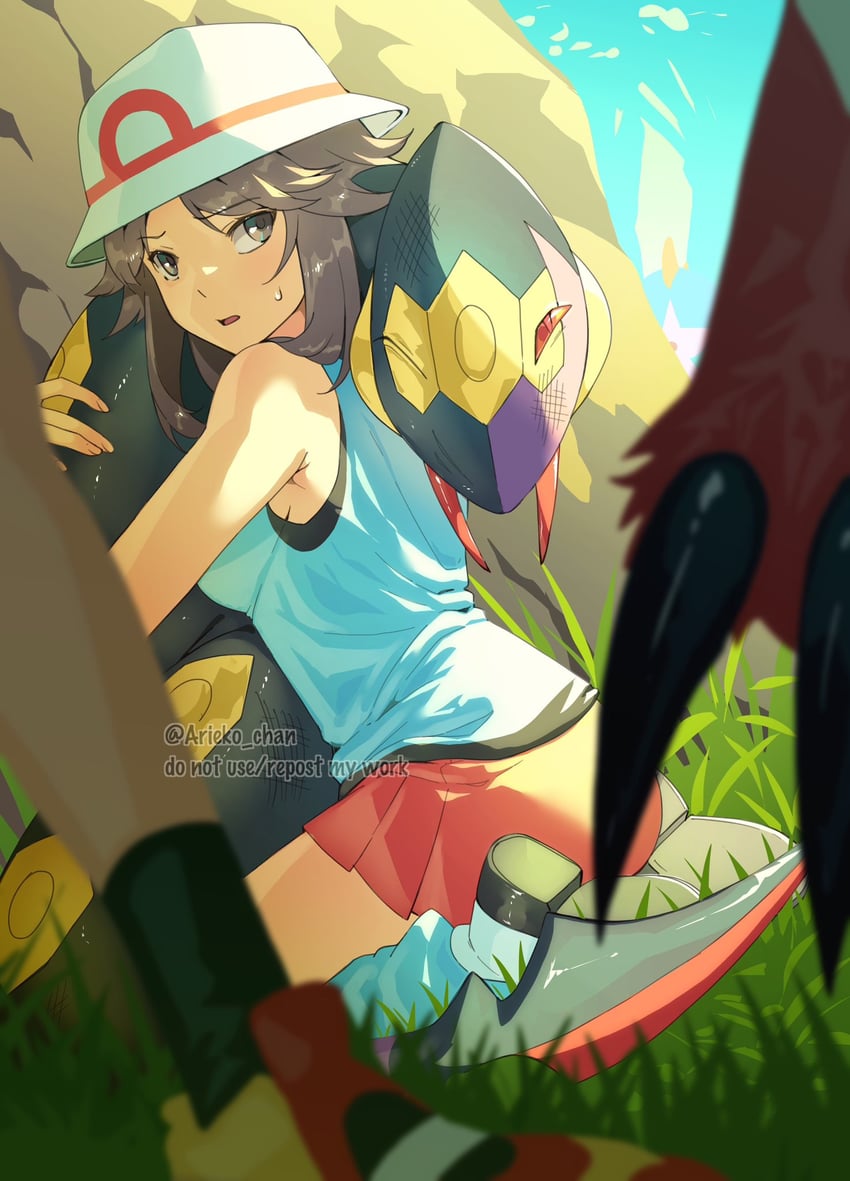 may, leaf, zangoose, and seviper (pokemon and 2 more) drawn by ariekochan