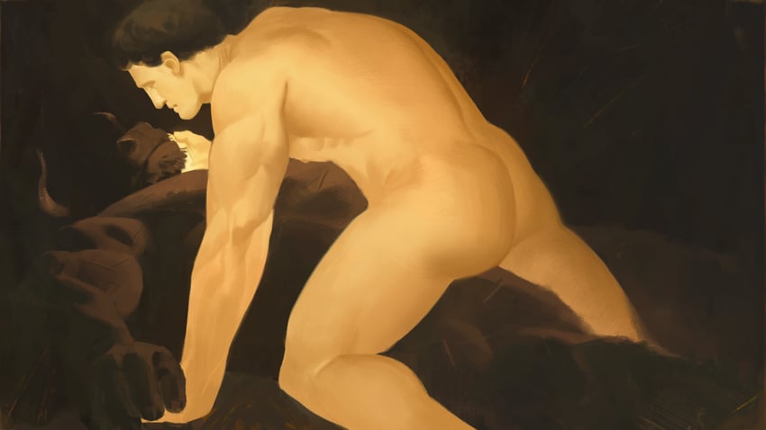 theseus and asterios (original and 2 more) drawn by huynh_minh_duy