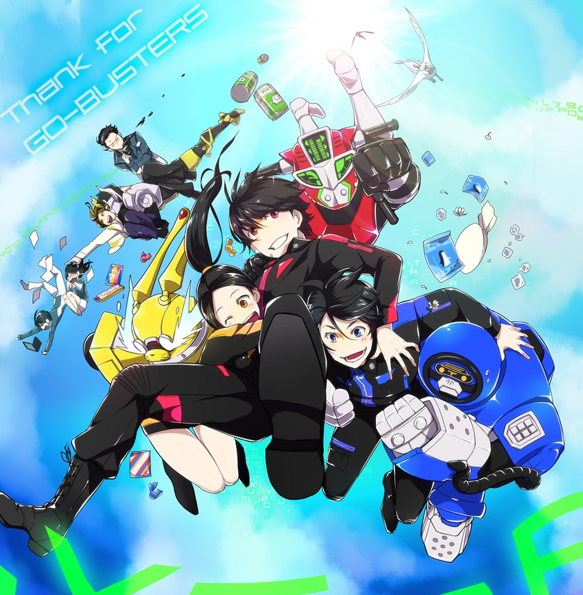 usami youko, sakurada hiromu, iwasaki ryuuji, usada lettuce, cheeda nick, and 6 more (super sentai and 1 more) drawn by samurai10932