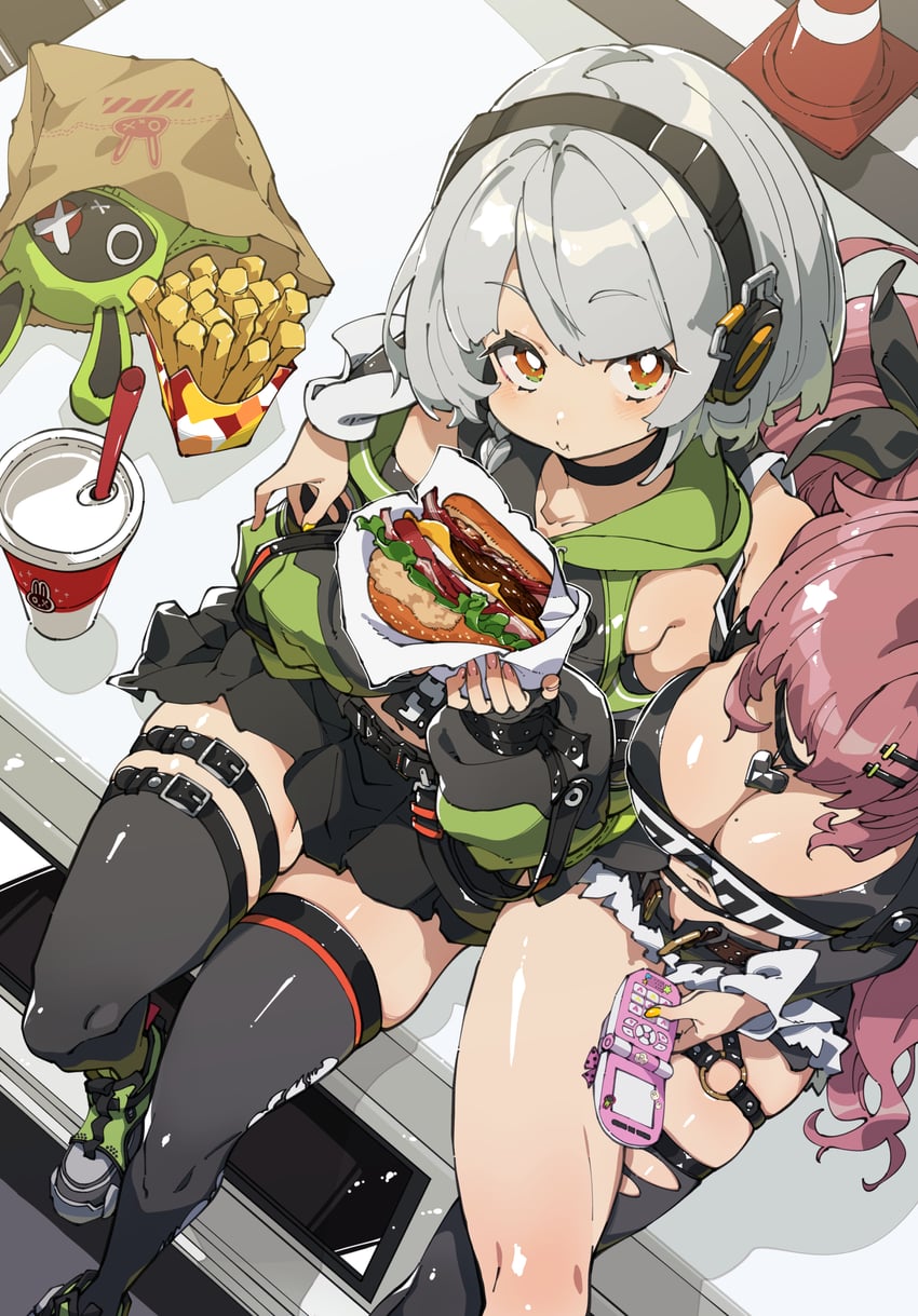 nicole demara, anby demara, and amillion (zenless zone zero) drawn by ushiki_yoshitaka
