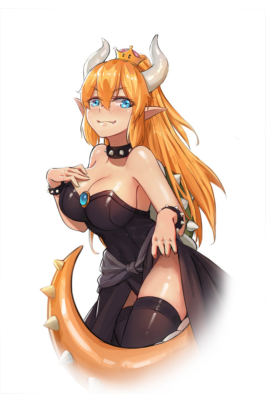 bowsette (mario and 1 more) drawn by xian_yu_mo_ren
