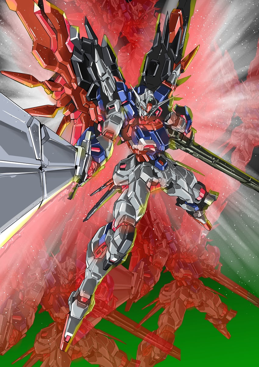 destiny gundam spec ii (gundam and 2 more) drawn by niidan