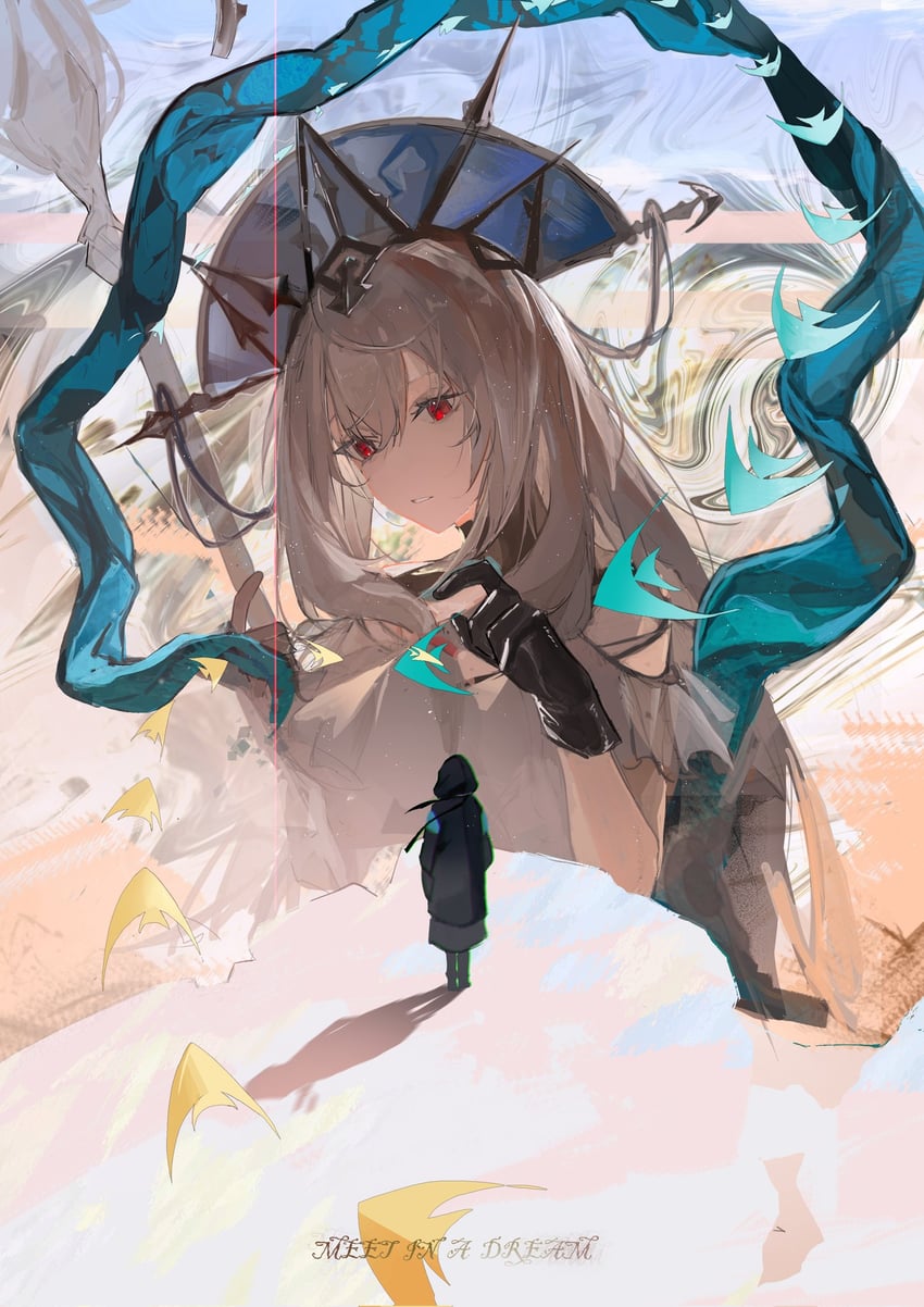 doctor, skadi, and skadi the corrupting heart (arknights) drawn by somnolence_(hranxy)