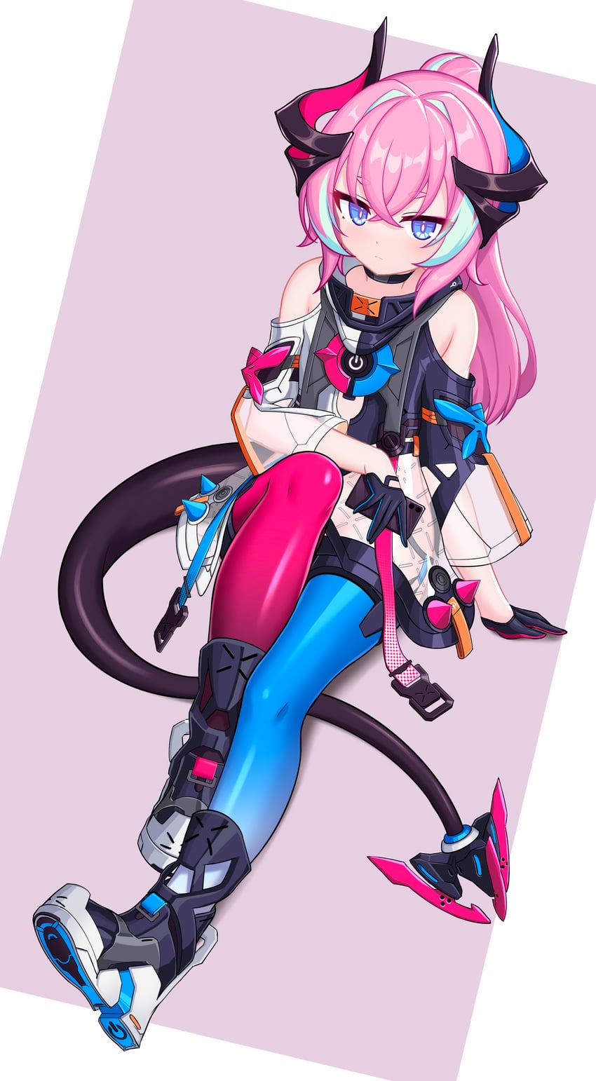 rozaliya olenyeva and delta (honkai and 1 more) drawn by budesonide