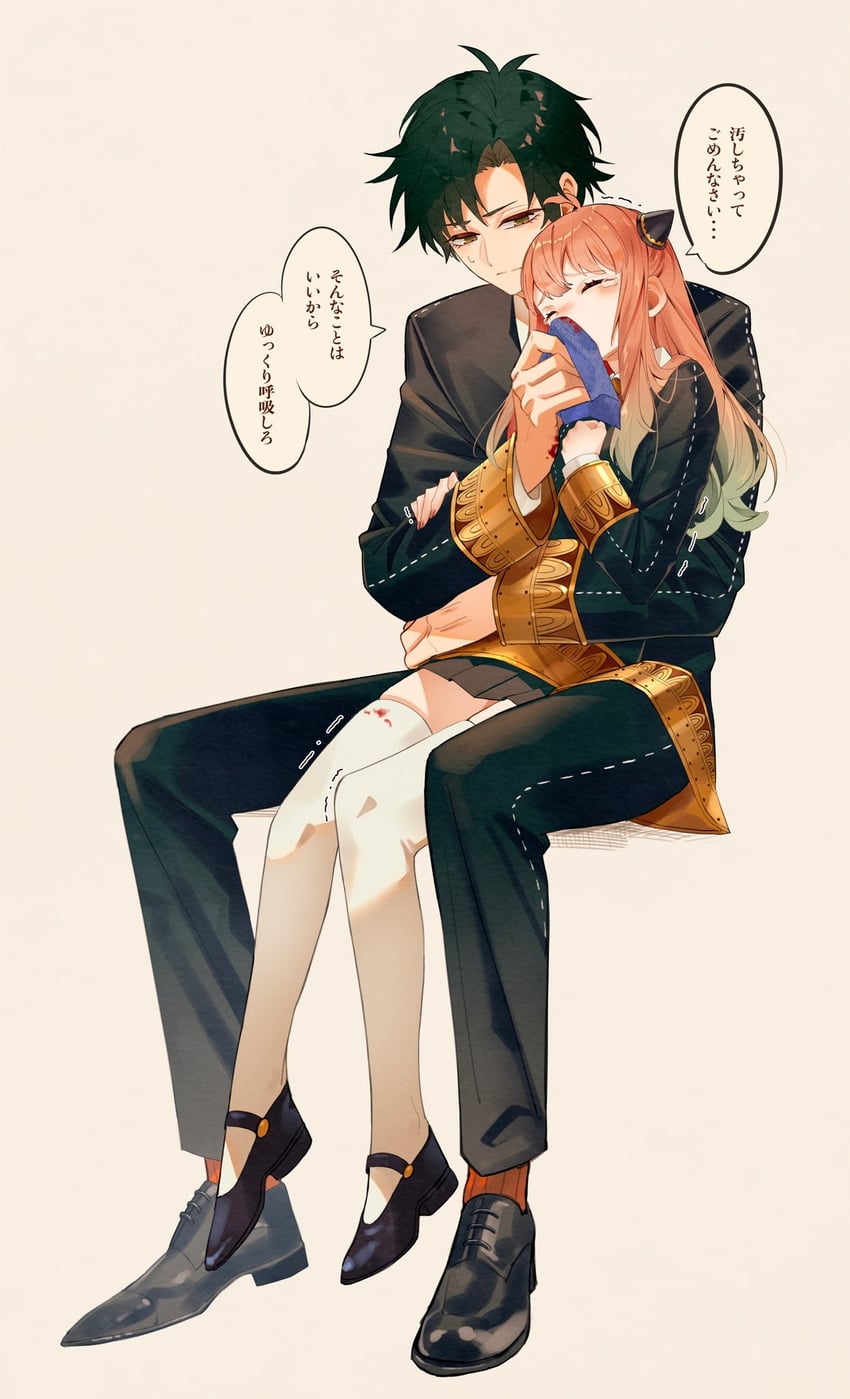 anya and damian desmond (spy x family) drawn by conconcon1031