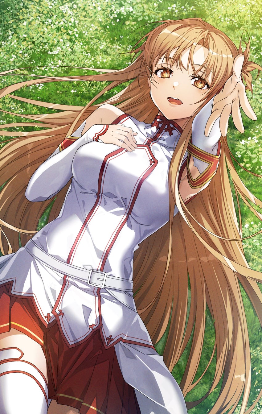 asuna (sword art online) drawn by yoru_kiri