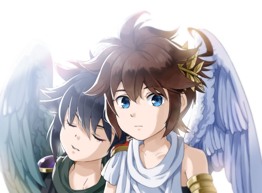 pit and dark pit (kid icarus and 1 more) drawn by chigayasan