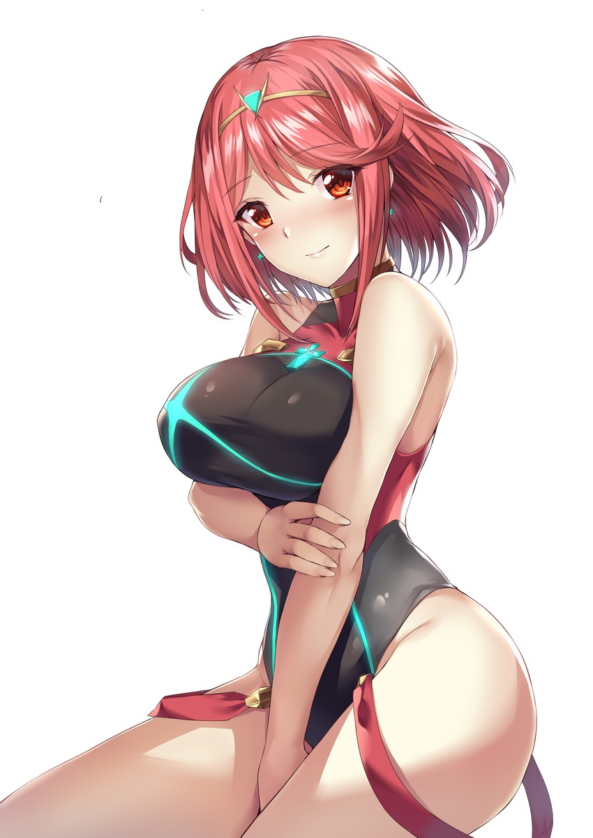 pyra (xenoblade chronicles and 1 more) drawn by luzi