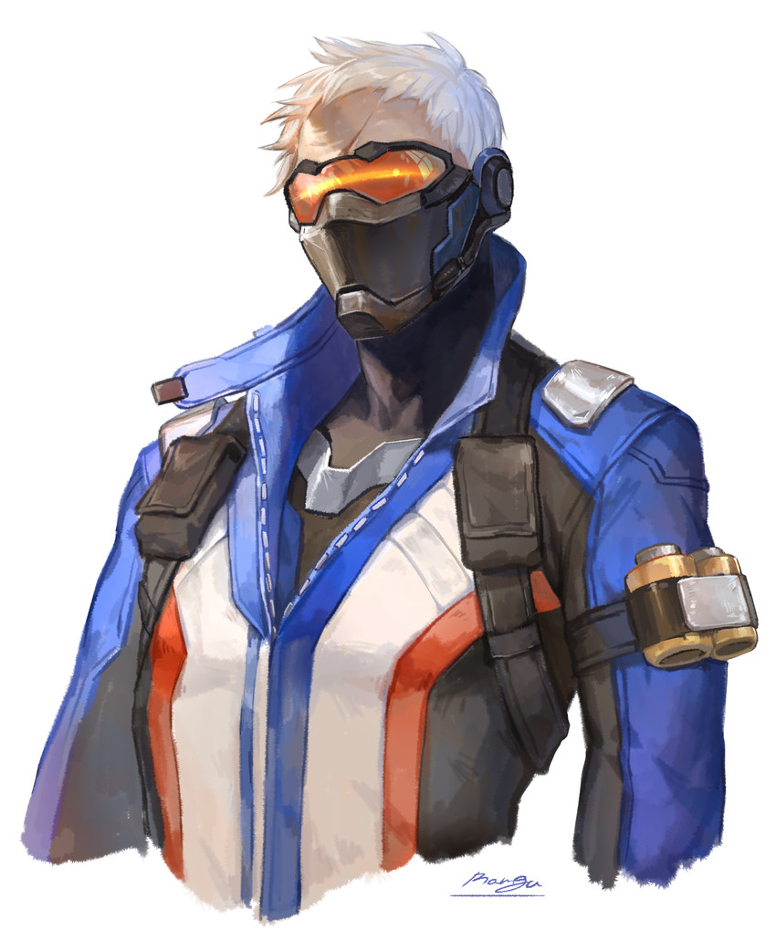 soldier: 76 (overwatch and 1 more) drawn by ramgu