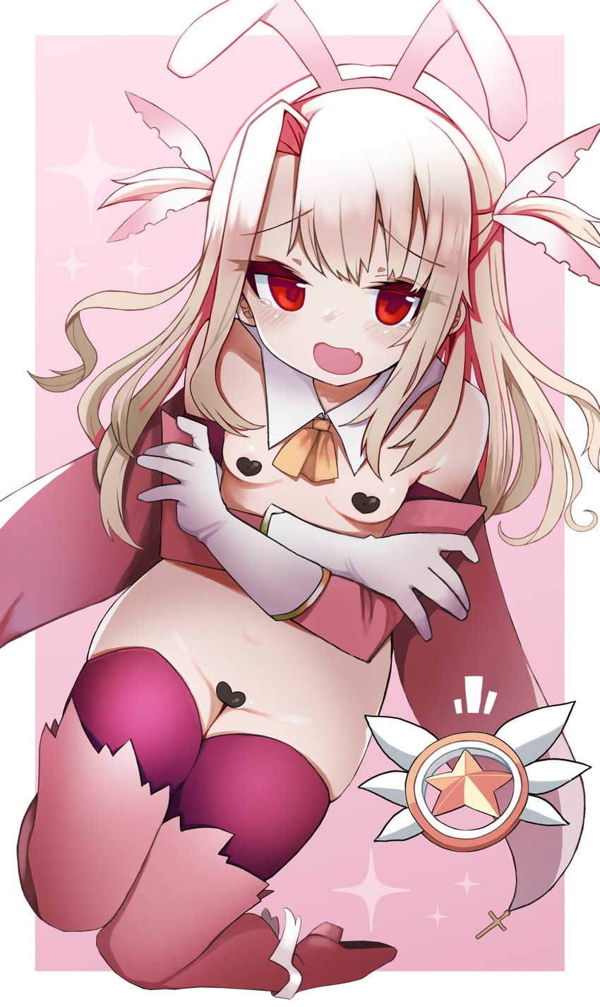 illyasviel von einzbern, prisma illya, and magical ruby (fate and 1 more) drawn by izuoku