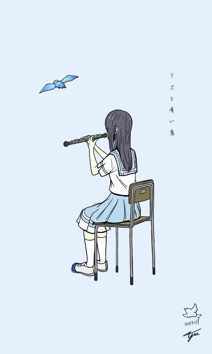 yoroizuka mizore (hibike! euphonium and 1 more) drawn by tsuyuillust