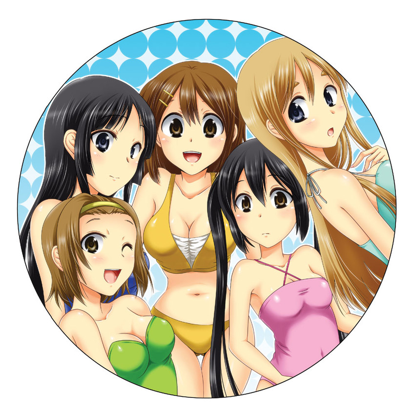 akiyama mio, nakano azusa, hirasawa yui, tainaka ritsu, and kotobuki tsumugi (k-on!) drawn by aono_umi