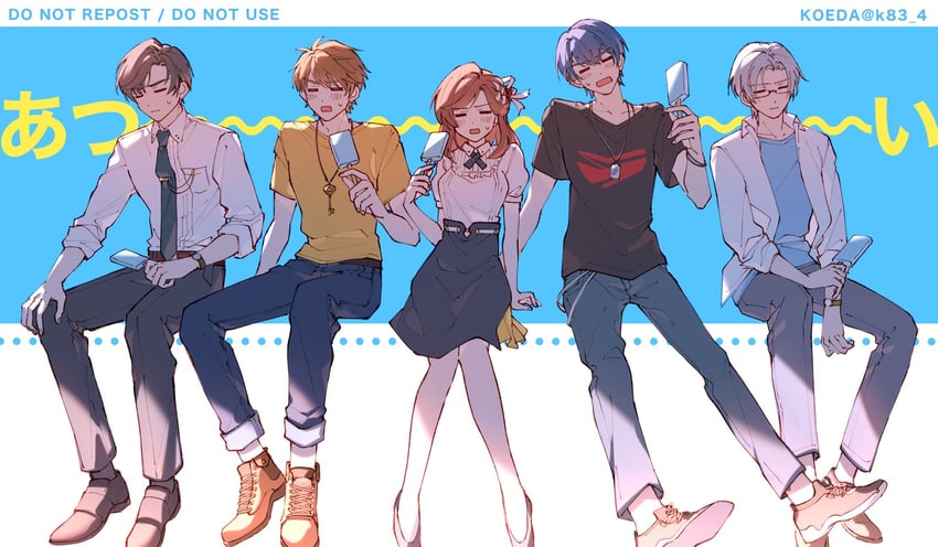 rosa, luke pearce, marius von hagen, artem wing, and vyn richter (tears of themis) drawn by koeda_(k83_4)