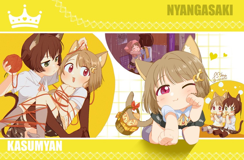 takasaki yu and nakasu kasumi (love live! and 1 more) drawn by joa