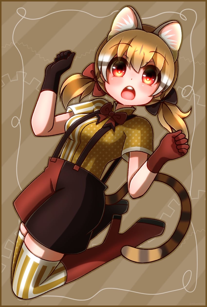 large-spotted genet (kemono friends and 2 more) drawn by hikarikmy