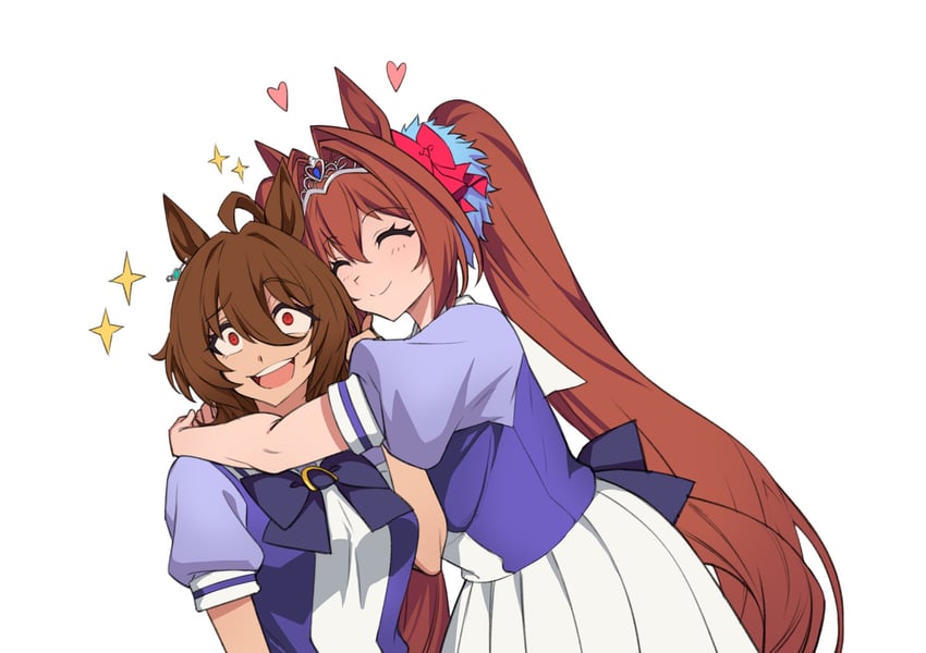 agnes tachyon and daiwa scarlet (umamusume and 1 more) drawn by fukuro_(maruaru00)