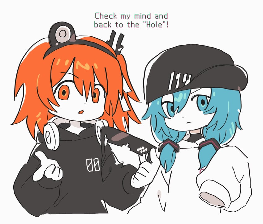 hatsune miku and adachi rei (vocaloid and 3 more) drawn by kin_utau