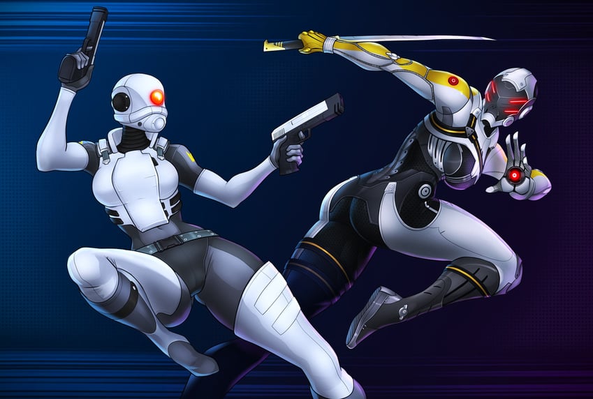 combine assassin and cerberus phantom (mass effect and 3 more) drawn by spacemaxmarine