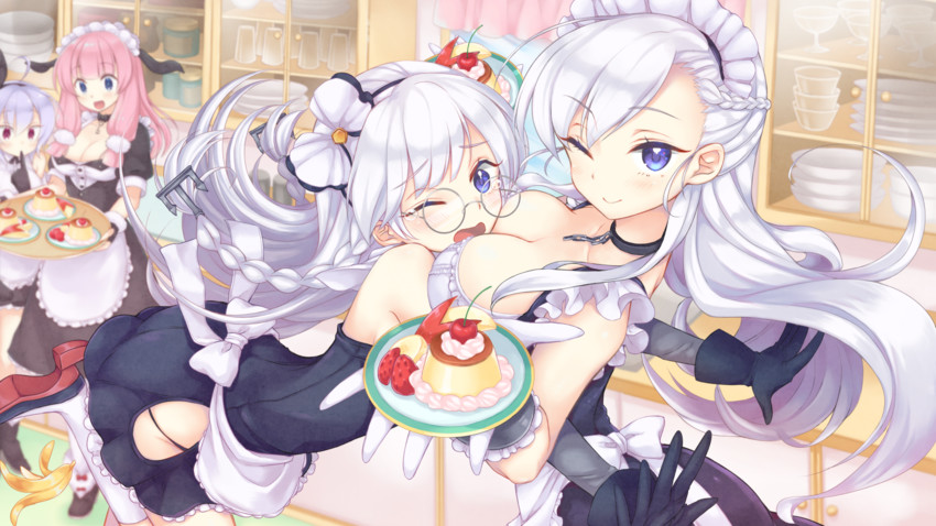 belfast, edinburgh, suffolk, and kent (azur lane) drawn by karei_no_nitsuke_(ka022k)