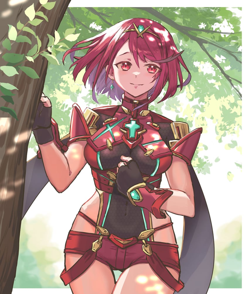 pyra (xenoblade chronicles and 1 more) drawn by mitsumachi_senji