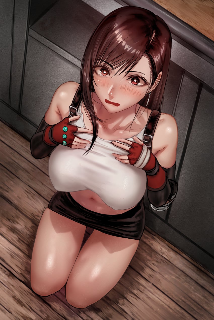 tifa lockhart (final fantasy and 1 more) drawn by sgk