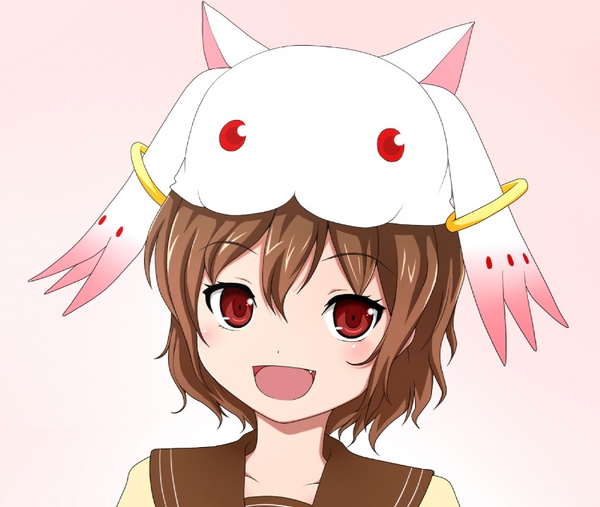 kyubey, mifune ryuuko, and katou emiri (mahou shoujo madoka magica and 1 more) drawn by noriki_aonori