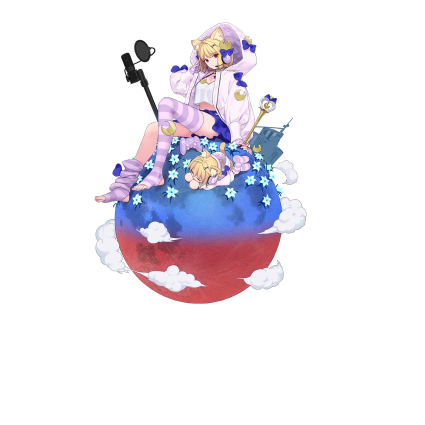 arcueid brunestud, neco-arc, and phantas-moon (fate and 1 more) drawn by takenashi_eri
