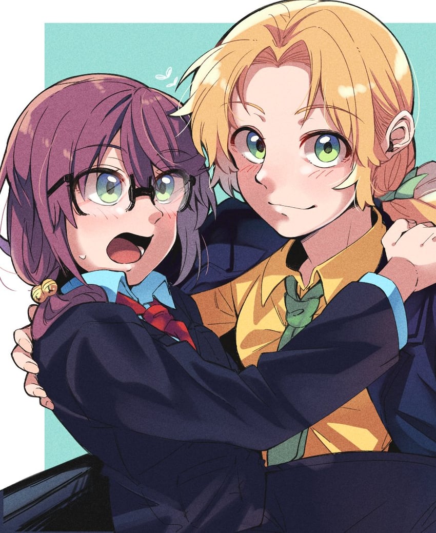 daiba nana and hoshimi junna (shoujo kageki revue starlight) drawn by bbr_brbr